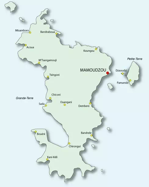 Carte Mayotte 976