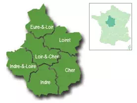 Carte région Centre-Val-de-Loire