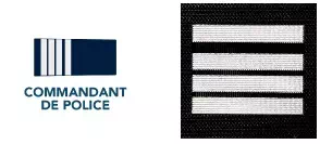 Galon de commandant de police